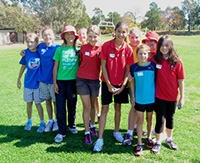 The House Colours being worn at the Athletics Carnival